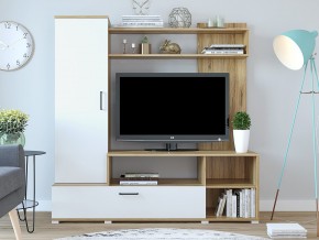 Стенка Лима Белый-Крафт золотой в Аше - asha.mebel74.com | фото