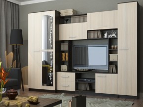 Стенка Марта 11 венге/дуб беленый в Аше - asha.mebel74.com | фото 1