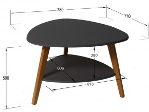 Стол журнальный Бруклин Графит в Аше - asha.mebel74.com | фото 2