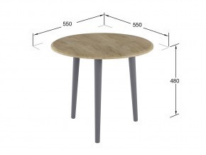 Стол журнальный Манхэттен Дуб сонома в Аше - asha.mebel74.com | фото 2