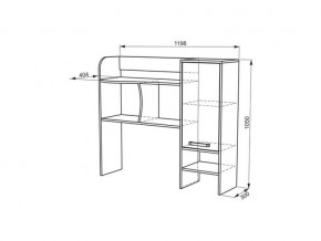 Стол компьютерный 1200 угловой Лайт-1 в Аше - asha.mebel74.com | фото 3