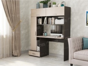 Стол компьютерный ПКС 1 венге/дуб белфорт в Аше - asha.mebel74.com | фото 1