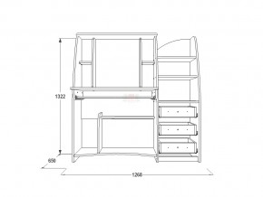 Стол компьютерный СК 1 венге/млечный дуб в Аше - asha.mebel74.com | фото 3