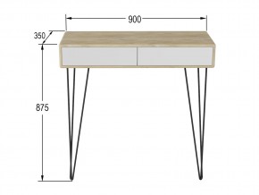 Стол-консоль Телфорд дуб сонома/белый в Аше - asha.mebel74.com | фото 2