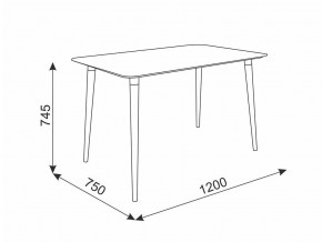 Стол обеденный Сканди 1 белый/светлый лак в Аше - asha.mebel74.com | фото 2