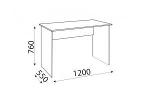 Стол прямой Осло М16 с ящиками М17 Белый-Цемент светлый в Аше - asha.mebel74.com | фото 2