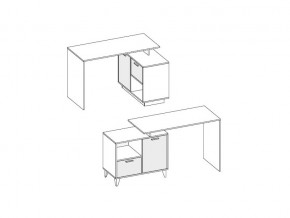 Стол письменный Эго Ст-2 белый глянец на ножках в Аше - asha.mebel74.com | фото 2