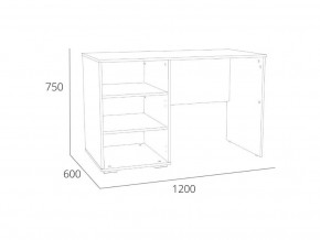 Стол письменный Элиот с надстройкой в Аше - asha.mebel74.com | фото 2