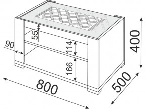 Столик журнальный Модуль 09 Тиффани в Аше - asha.mebel74.com | фото 2