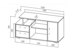 ТВ тумба Лацио дуб крафт/белый в Аше - asha.mebel74.com | фото 2