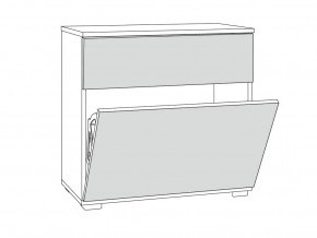 Тумба для обуви 16.127 Октава Белый шагрень в Аше - asha.mebel74.com | фото 2