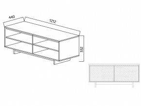 Тумба для ТВА Moderno-1200 Ф4 в Аше - asha.mebel74.com | фото 4