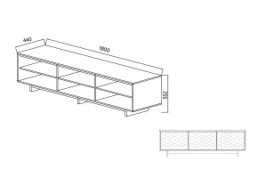 Тумба для ТВА Moderno-1800 Ф1 в Аше - asha.mebel74.com | фото 2