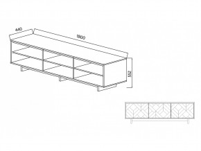 Тумба для ТВА Moderno-1800 Ф2 в Аше - asha.mebel74.com | фото 4