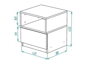 Тумба прикроватная Грация в Аше - asha.mebel74.com | фото 2