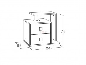 Тумба с 2-мя ящиками Ольга 17 в Аше - asha.mebel74.com | фото 2