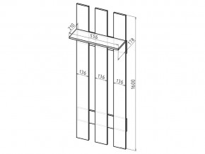 Вешалка в прихожую ВП6 бодега в Аше - asha.mebel74.com | фото 2