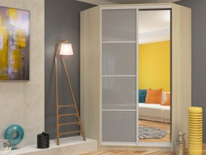 Угловой шкаф-купе Елена Бодега Светлая с МДФ в Аше - asha.mebel74.com | фото 1