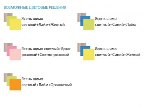 Уголок школьника Юниор 4.1 лайм/оранжевый в Аше - asha.mebel74.com | фото 3