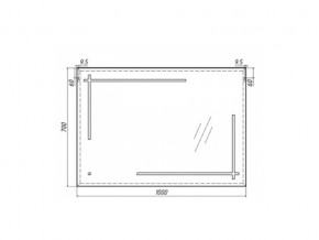 Зеркало Рэй Ray 100 с подсветкой Sansa в Аше - asha.mebel74.com | фото 4